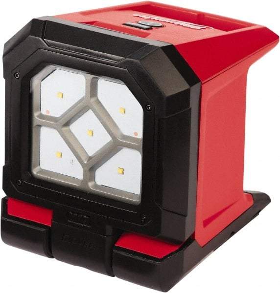 Milwaukee Tool - 18 Volts, 1500 Lumens, Cordless Work Light - Red/Black, Up to 20 hr Run Time - Best Tool & Supply