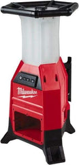 Milwaukee Tool - 18 Volts, 9000 Lumens, Cordless Work Light - Red/Black, 15 hr Run Time - Best Tool & Supply