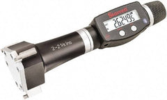 Starrett - 2" to 2-5/8", IP67, Carbide Face Electronic Inside Micrometer - 0.00005" Resolution, 0.0002" Accuracy, 3-1/16" Gage Depth - Best Tool & Supply