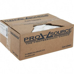 PRO-SOURCE - 2 mil Thick, Heavy-Duty Trash Bags - Linear Low-Density Polyethylene (LLDPE), Flat Pack Dispenser, 38" Wide x 48" High, Clear - Best Tool & Supply