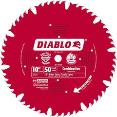 Freud - 10" Blade Diam, 50 Teeth, Carbide-Tipped Cold Saw Blade - 1" Arbor Hole Diam, 0.071" Blade Thickness - Best Tool & Supply