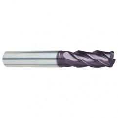 1/2" Dia. - 3-1/2" OAL - 4 FL Variable Helix Super-A Carbide End Mill - Best Tool & Supply