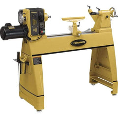 Powermatic - 20" Swing, 36" Between Centers, 220 Volt, Triple Phase Toolroom Lathe - 2MT Taper, 2 hp, 15 to 3,200 RPM, 5/8" Bore Diam, 36-1/2" Deep x 47" High x 81" Long - Best Tool & Supply