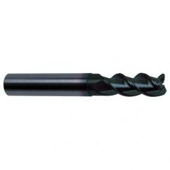 1/4" Dia. - 3" OAL - 45° Helix Super-A Carbide End Mill - 3 FL - Best Tool & Supply