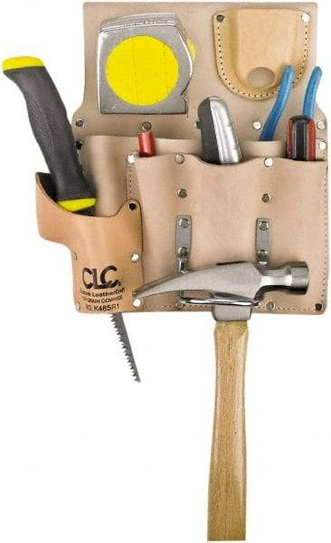 CLC - Knife Holster with 8 Pockets - Leather, Natural (Color) - Best Tool & Supply