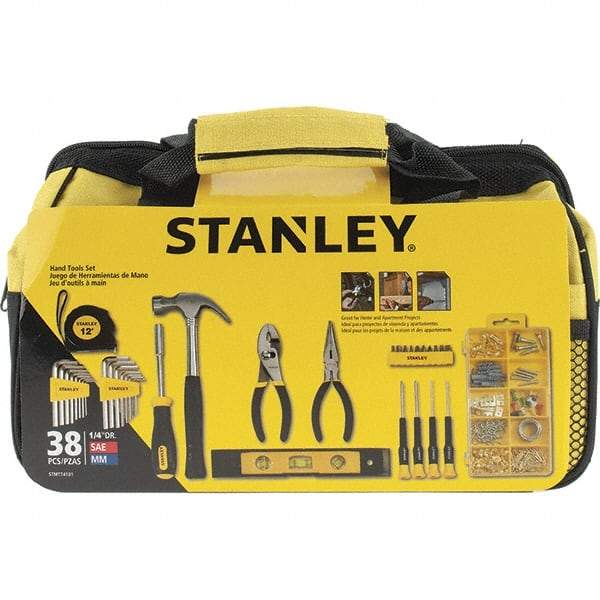 Stanley - 38 Piece Household Tool Kit - Comes in Soft Sided Tote - Best Tool & Supply