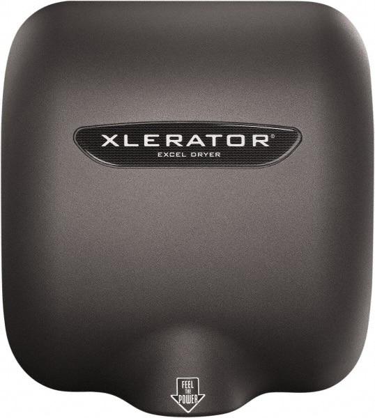 Excel Dryer - 1450 Watt Graphite Finish Electric Hand Dryer - 110/120 Volts, 12.2 Amps, 11-3/4" Wide x 12-11/16" High x 6-11/16" Deep - Best Tool & Supply