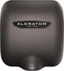 Excel Dryer - 1490 Watt Graphite Finish Electric Hand Dryer - 208/277 Volts, 6.2 Amps, 11-3/4" Wide x 12-11/16" High x 6-11/16" Deep - Best Tool & Supply
