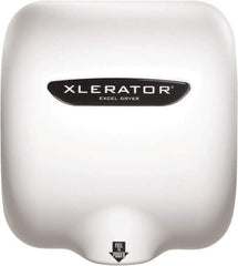 Excel Dryer - 1450 Watt White Finish Electric Hand Dryer - 110/120 Volts, 12.2 Amps, 11-3/4" Wide x 12-11/16" High x 6-11/16" Deep - Best Tool & Supply