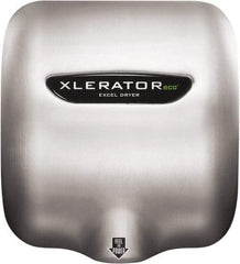 Excel Dryer - 500 Watt Silver Finish Electric Hand Dryer - 208/277 Volts, 2.2 Amps, 11-3/4" Wide x 12-11/16" High x 6-11/16" Deep - Best Tool & Supply