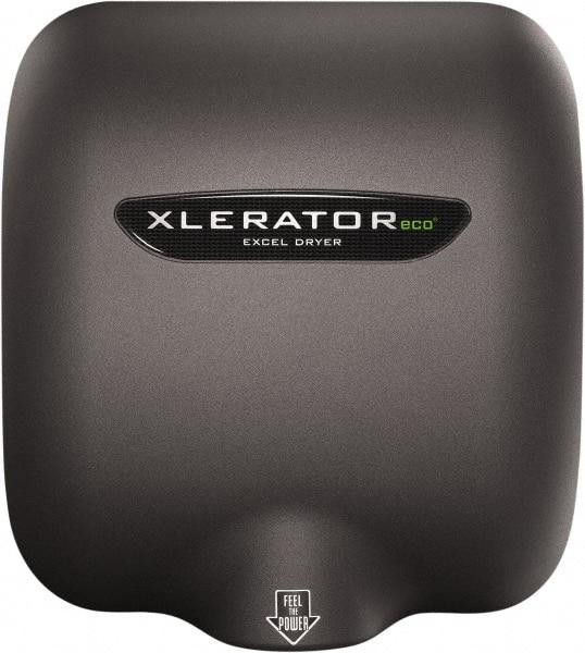 Excel Dryer - 500 Watt Graphite Finish Electric Hand Dryer - 208/277 Volts, 2.2 Amps, 11-3/4" Wide x 12-11/16" High x 6-11/16" Deep - Best Tool & Supply