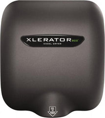 Excel Dryer - 530 Watt Graphite Finish Electric Hand Dryer - 110/120 Volts, 4.5 Amps, 11-3/4" Wide x 12-11/16" High x 6-11/16" Deep - Best Tool & Supply