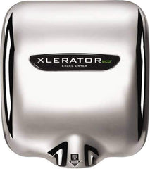 Excel Dryer - 530 Watt Silver Finish Electric Hand Dryer - 110/120 Volts, 4.5 Amps, 11-3/4" Wide x 12-11/16" High x 6-11/16" Deep - Best Tool & Supply