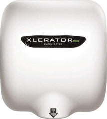 Excel Dryer - 530 Watt White Finish Electric Hand Dryer - 110/120 Volts, 4.5 Amps, 11-3/4" Wide x 12-11/16" High x 6-11/16" Deep - Best Tool & Supply