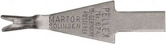 Martor USA - 10 Piece, Carbon Steel, Utility Knife Blade - 1.26" Long - Best Tool & Supply