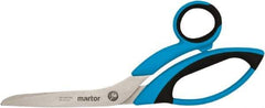 Martor USA - 3-7/50" LOC, 8-1/2" OAL Stainless Steel Blunt-Point Scissors - Ambidextrous, Fiberglass Offset Handle, For Fabrics, Paper, Heavy Weight Paper - Best Tool & Supply