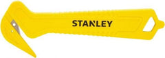 Stanley - Recessed/Concealed Fixed Blade Safety Cutter - 0.372" Steel Blade, Yellow & Black Plastic Handle, 1 Blade Included - Best Tool & Supply