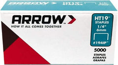 Arrow - 3/8" Wide High Carbon Steel Light-Duty Staples - 1/4" Leg Length - Best Tool & Supply