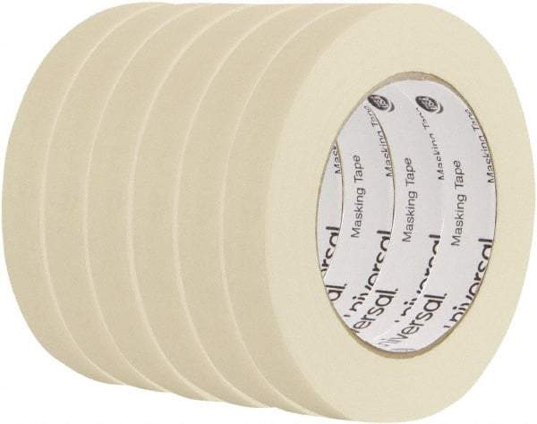 UNIVERSAL - 18mm Wide x 54.8 m Long Beige Crepe Paper Masking Tape - Series 6697, 5 mil Thick, 19 In/Lb Tensile Strength - Best Tool & Supply