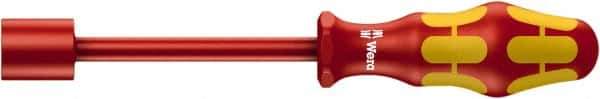 Wera - 5/8" Solid Shaft Insulated Nutdriver - Cushion Grip Handle, 237mm OAL - Best Tool & Supply