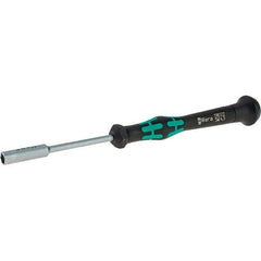 Wera - 4.5mm Solid Shaft Precision Nutdriver - Cushion Grip Handle, 6-1/4" OAL - Best Tool & Supply