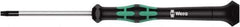 Wera - 6 Torx Driver - 40mm Blade Length, 137mm OAL, Ergonomic Handle - Best Tool & Supply