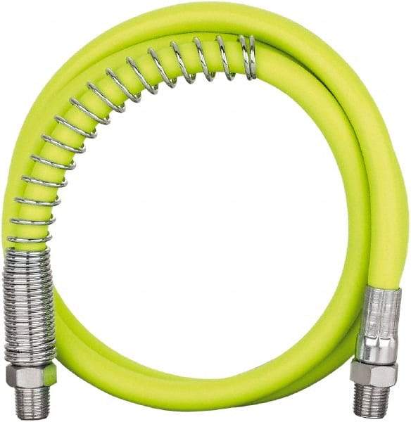 Legacy - 3' Long, 10,000 psi Operating Pressure, Rubber Grease Gun Hose - 1/8 NPT, 10,000 psi Burst Pressure - Best Tool & Supply