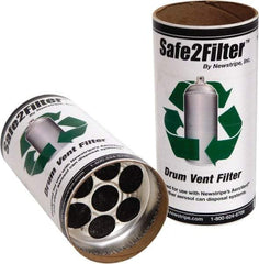 Made in USA - Trash Compactor/Crusher Filter Replacement - 4" Wide x 8" Long x 8" High, For 10004841 Single Carbon Filter Assemblies, 10004840 Aerovent Can Disposal Systems - Best Tool & Supply