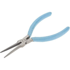 Xcelite - 5-1/2" Jaw Length x 15/32" Jaw Width, Long Needle Nose Comfort Grip Pliers - Smooth Jaw, Bi-Material Cushion Handle - Best Tool & Supply