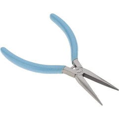 Xcelite - 5-1/2" Jaw Length x 17/32" Jaw Width, Long Nose Comfort Grip Pliers - Serrated Jaw, Bi-Material Cushion Handle - Best Tool & Supply