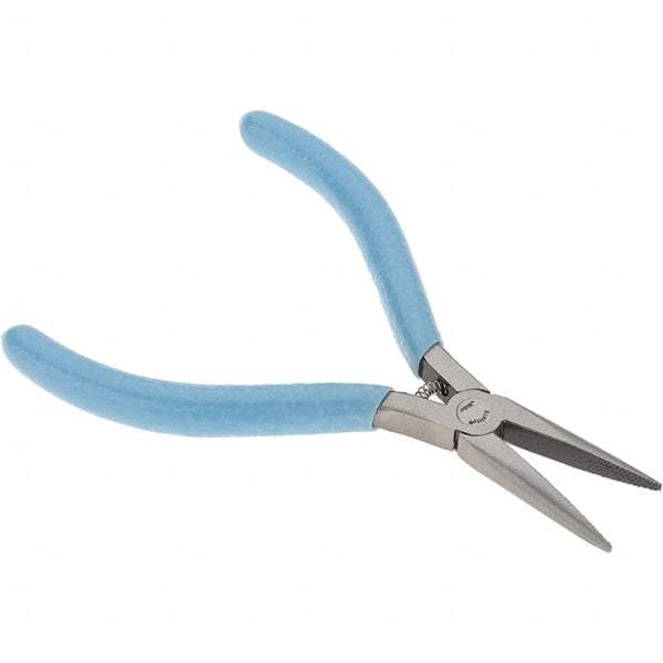 Xcelite - 1-3/16" Jaw Length x 7/16" Jaw Width, Long Nose Comfort Grip Pliers - Serrated Jaw, Bi-Material Cushion Handle - Best Tool & Supply