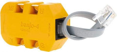 Fluke Networks - Yellow Electrical Test Equipment Modular Adapter - Use with Telephone Test Sets - Best Tool & Supply