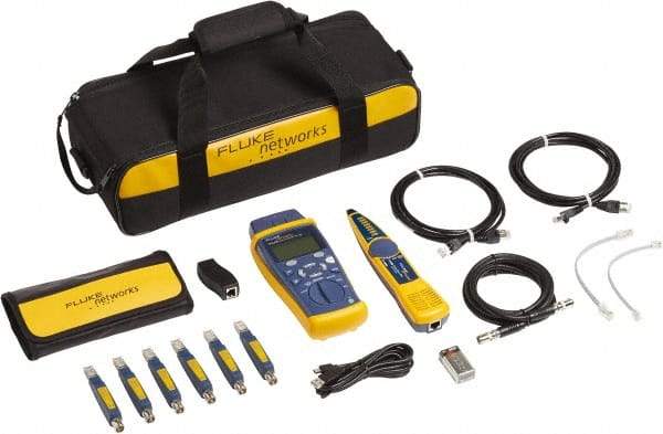 Fluke Networks - 18 Piece, Network Service Kit - Comes in Kit Bag - Best Tool & Supply