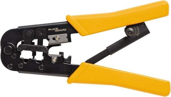 Fluke Networks - 1 Piece, Terminal Crimper & Wire Cutter - Comes in Clam Shell - Best Tool & Supply