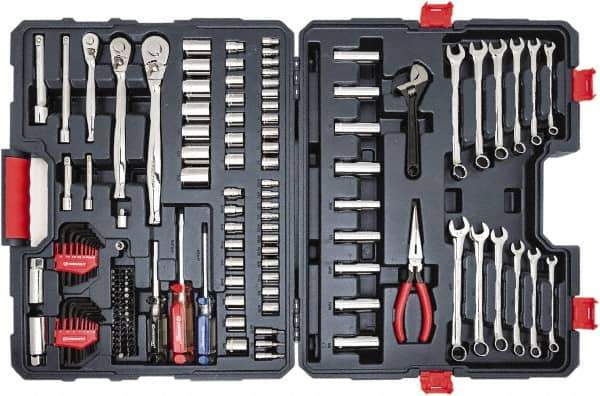 Crescent - 148 Piece 1/4, 3/8 & 1/2" Drive Mechanic's Tool Set - Comes in Blow Molded Case - Best Tool & Supply