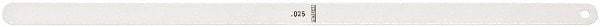 Starrett - Feeler Gages   Thickness (Decimal Inch): 0.0250    Leaf Length (Inch): 12 - Best Tool & Supply