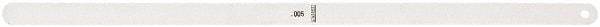 Starrett - Feeler Gages   Thickness (Decimal Inch): 0.0050    Leaf Length (Inch): 12 - Best Tool & Supply