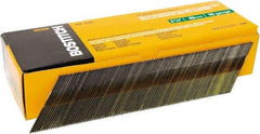 Stanley Bostitch - 15 Gauge 0.07" Shank Diam 2-1/2" Long Finishing Nails for Power Nailers - Steel, Bright Finish, Smooth Shank, Angled Stick Adhesive Collation, Round Head, Chisel Point - Best Tool & Supply
