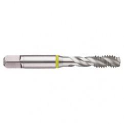 1/2-13 2B 3-Flute Cobalt Yellow Ring Semi-Bottoming 40 degree Spiral Flute Tap-Bright - Best Tool & Supply