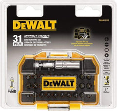 DeWALT - 31 Piece, Impact Ready Accessory Set - 1/4" Drive, Phillips, Slotted, Torx, Hex Point - Best Tool & Supply