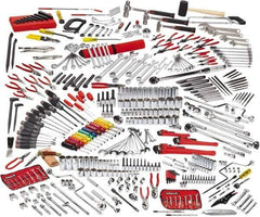 Proto - 411 Piece 1/4, 3/8 & 1/2" Drive Master Tool Set - Comes in Roller Cabinet with Top Chest - Best Tool & Supply