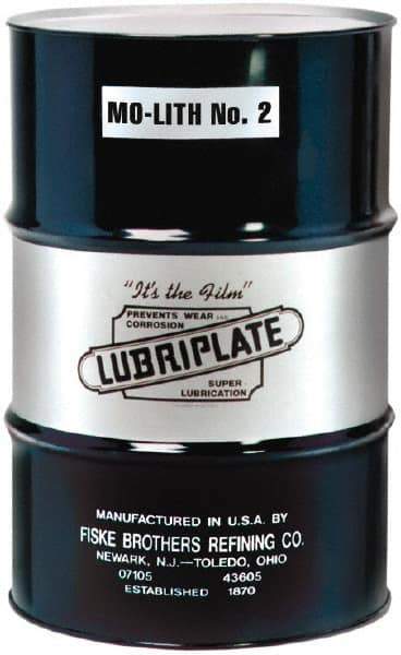 Lubriplate - 400 Lb Drum Moly-Disulfide Extreme Pressure Grease - Gray, Extreme Pressure, 350°F Max Temp, NLGIG 2, - Best Tool & Supply