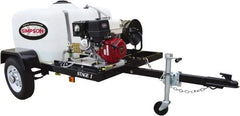 Simpson - Gas, 5.5 hp, 3,200 psi, 2.8 GPM, Cold Water Pressure Washer - CAT Triplex, 50' x 3/8" Hose - Best Tool & Supply