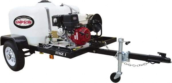 Simpson - Gas, 11.7 hp, 4,200 psi, 4 GPM, Cold Water Pressure Washer - CAT Triplex, 100' x 3/8" Hose - Best Tool & Supply