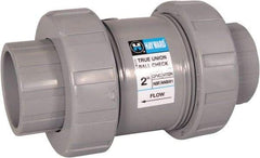 Hayward - 1/2" Pipe, PVC True Union Design Ball Valve - Inline - One Way Flow, Socket x Thread Ends, 235 WOG - Best Tool & Supply