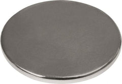 Mag-Mate - 1" Diam x 1/16" High Neodymium Rare Earth Magnet - 16.5 Lb Max Capacity, 180°F Max, Nickel Plated - Best Tool & Supply