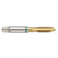 44028 2B 3-Flute Cobalt Green Ring Spiral Point Plug Tap-TiN - Best Tool & Supply