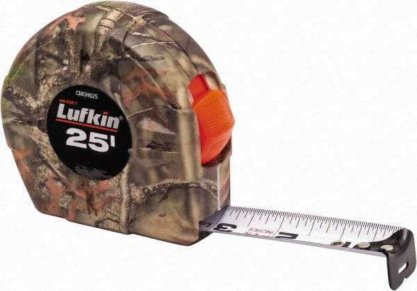 Lufkin - 25' x 1" Tape Measure - 1/16" Graduation - Best Tool & Supply