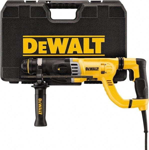 DeWALT - 120 Volt 1-1/8" SDS Chuck Electric Rotary Hammer - 0 to 5,350 BPM, 0 to 1,450 RPM, Reversible, D-Handle - Best Tool & Supply