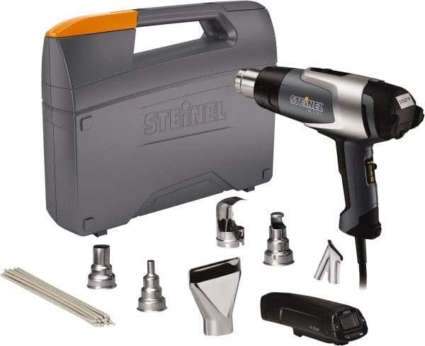 Steinel - 120 to 1,150°F Heat Setting, 4 to 13 CFM Air Flow, Heat Gun Kit - 120 Volts, 13.3 Amps, 1,600 Watts, 6' Cord Length - Best Tool & Supply